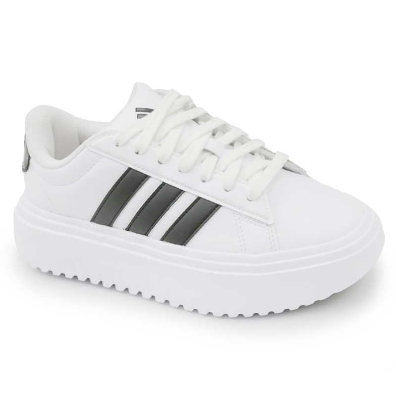 TENIS FEMININO CASUAL ADIDAS GRAND COURT PLATAFORMA IE1092 BCOPTO