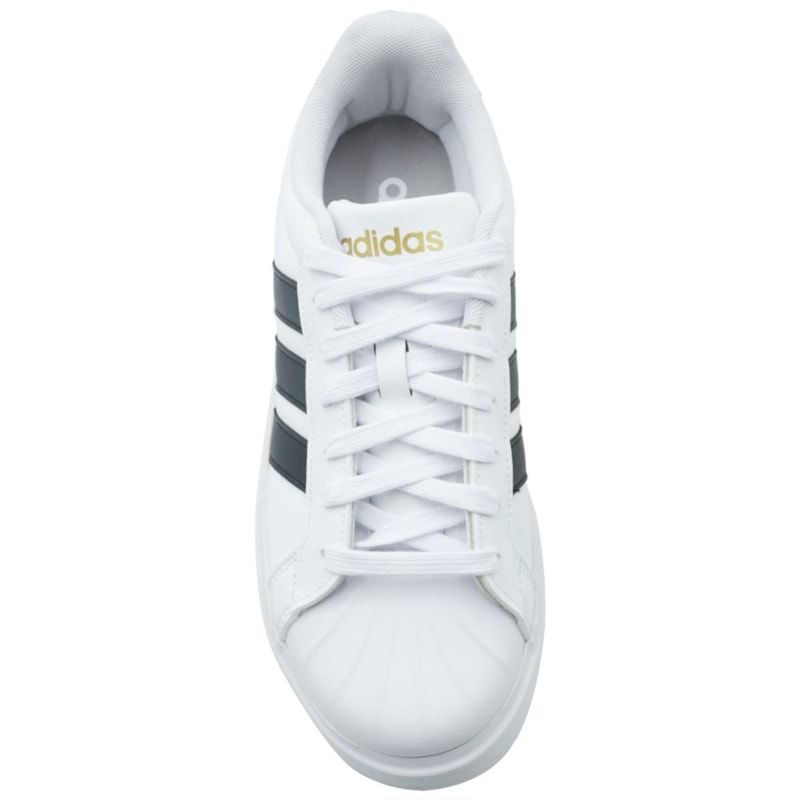 TENIS FEMININO CASUAL ADIDAS STREETTALK  KJ7808 FTWWHT/CBLACK/GOLDMT