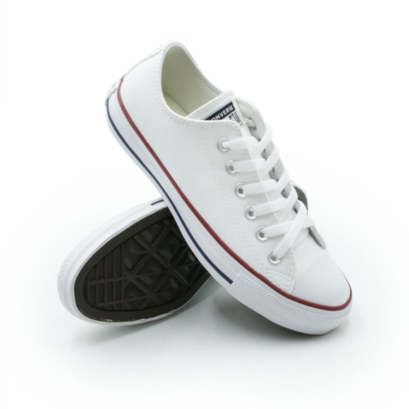 TENIS FEMININO CASUAL ALL STAR CHUCK TAYL CT04500001 BRANCO/VERMELHO/MARINHO