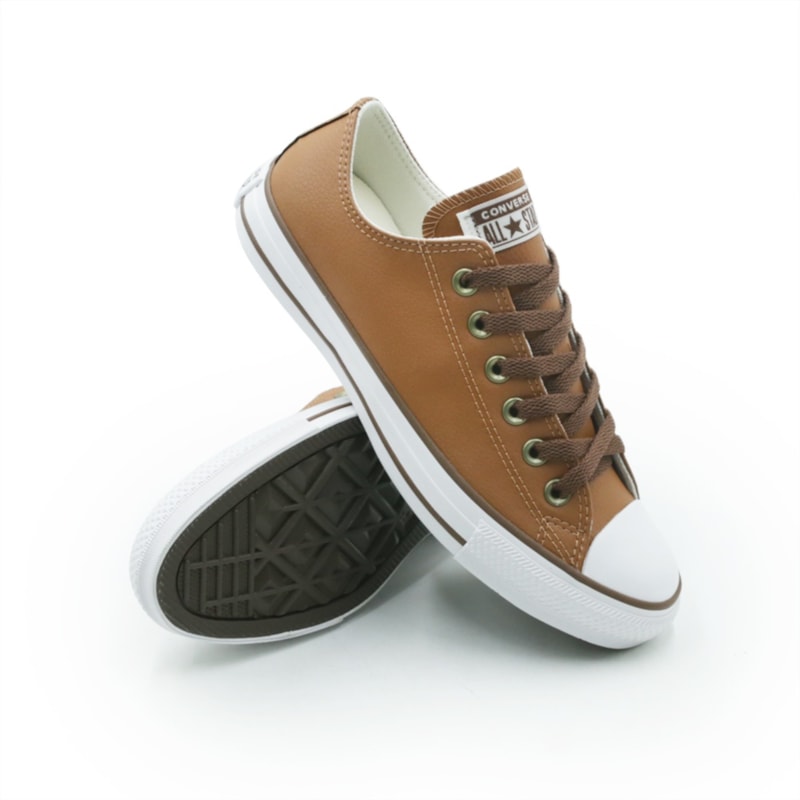 TENIS FEMININO CASUAL ALL STAR  CT04500005 CASCADENOZESMARROMURSOBRANCO