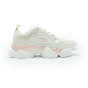 TENIS FEMININO CASUAL BOX200 6090  BX2647 OFFCREMENUDE
