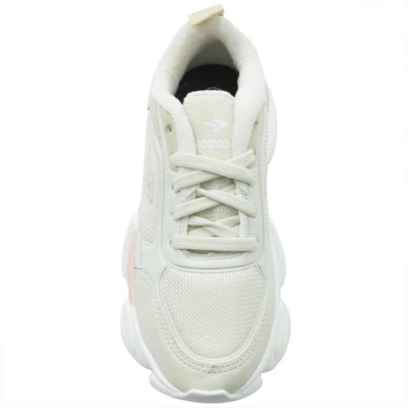 TENIS FEMININO CASUAL BOX200 6090  BX2647 OFFCREMENUDE
