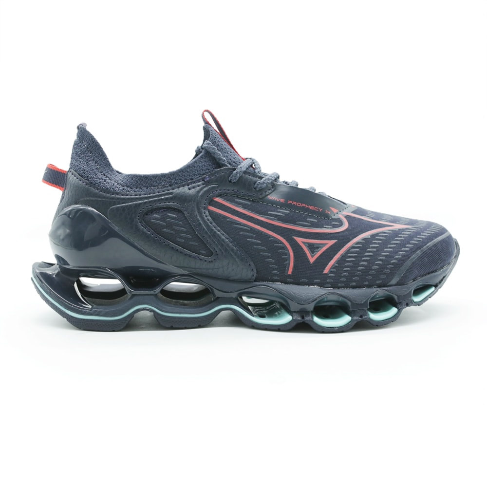 Tenis Mizuno Wave Sky 7 Azul/Laranja - 265976 - Anita Shoes