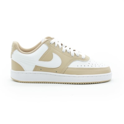 TENIS FEMININO CASUAL NIKE COURT VISION DH3158201 BRANCO/NUDE