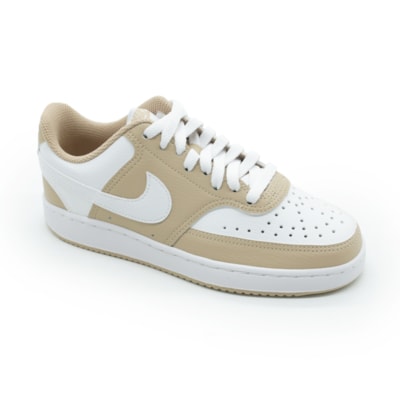 TENIS FEMININO CASUAL NIKE COURT VISION DH3158201 BRANCO/NUDE