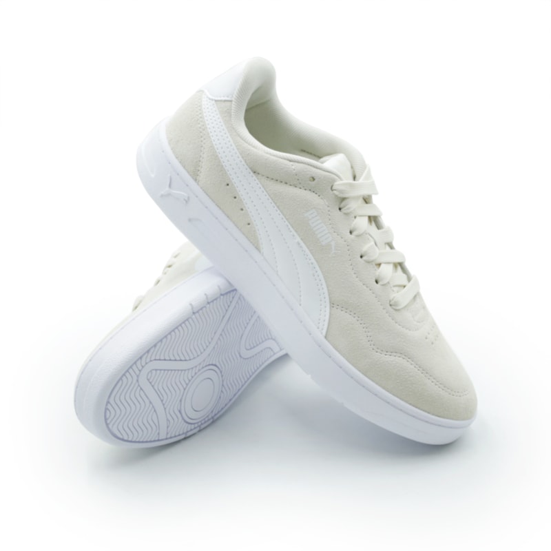 TENIS FEMININO CASUAL PUMA COURT LALL  40073401 BEGEBRANCO