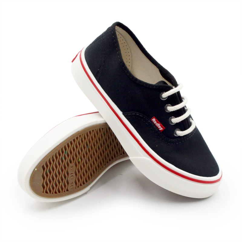 TENIS FEMININO CASUAL REDLEY WAC01 PRETO.