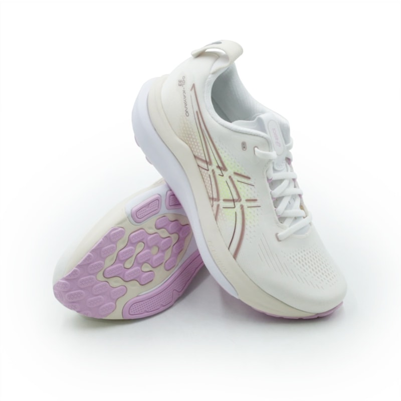 TENIS FEMININO RUNNING ASICS GEL-KAYANO  1012B939P-100 100WHITELILAC