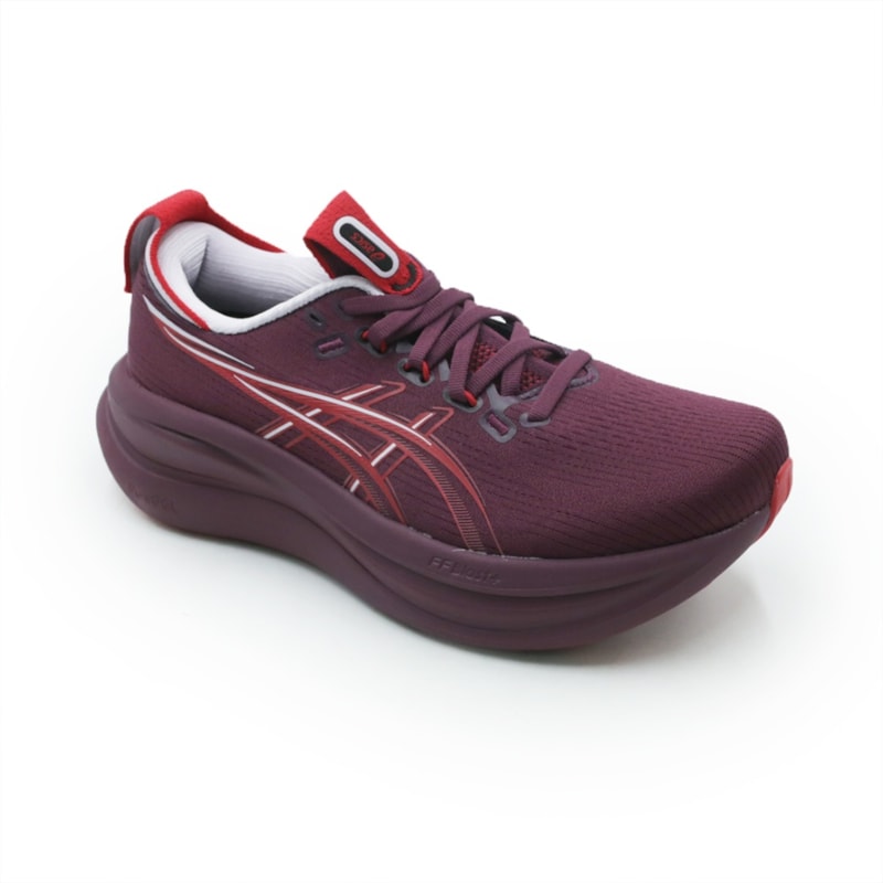 TENIS FEMININO RUNNING ASICS GEL-NIMBUS  1012B899P-503 503PURPLERED