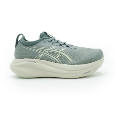 TENIS FEMININO RUNNING ASICS GEL-NIMBUS 27 1012B753 402CINZA