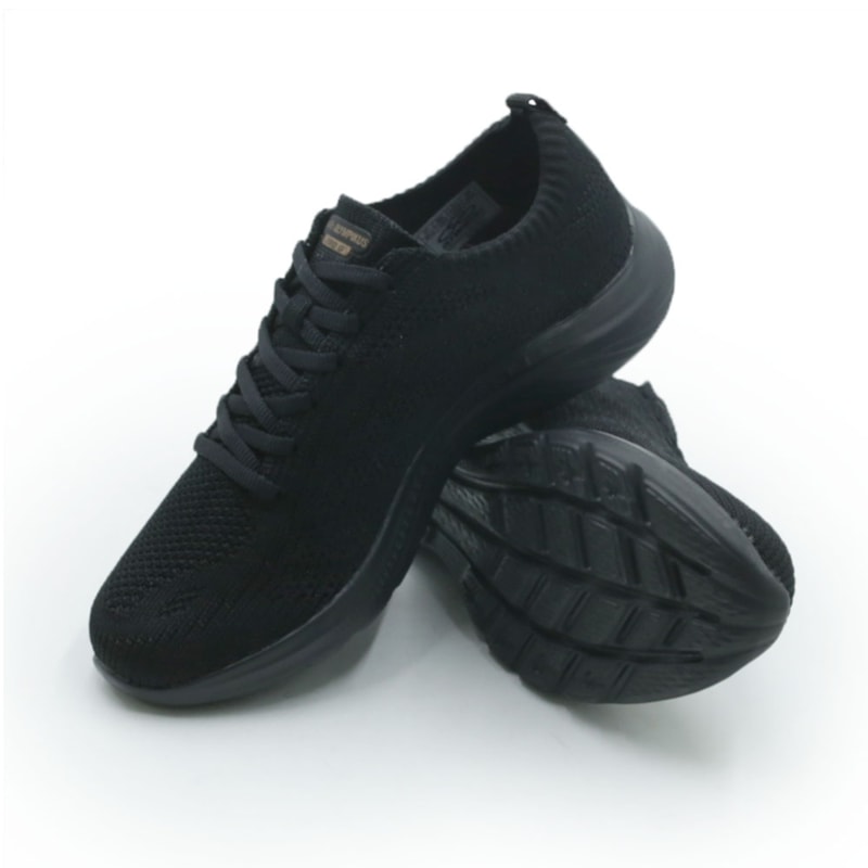 TENIS FEMININO RUNNING OLYMPIKUS 749 F PRETO