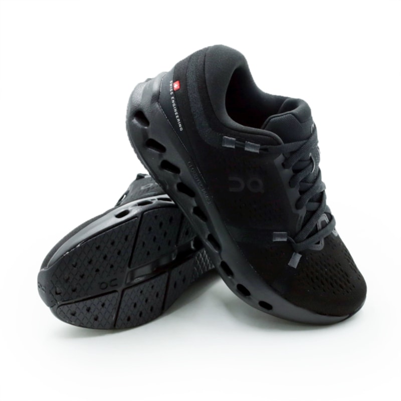 TENIS FEMININO RUNNING ON RUNNING CLOUDSURFER 2 W 3WF10101043 PRETO.