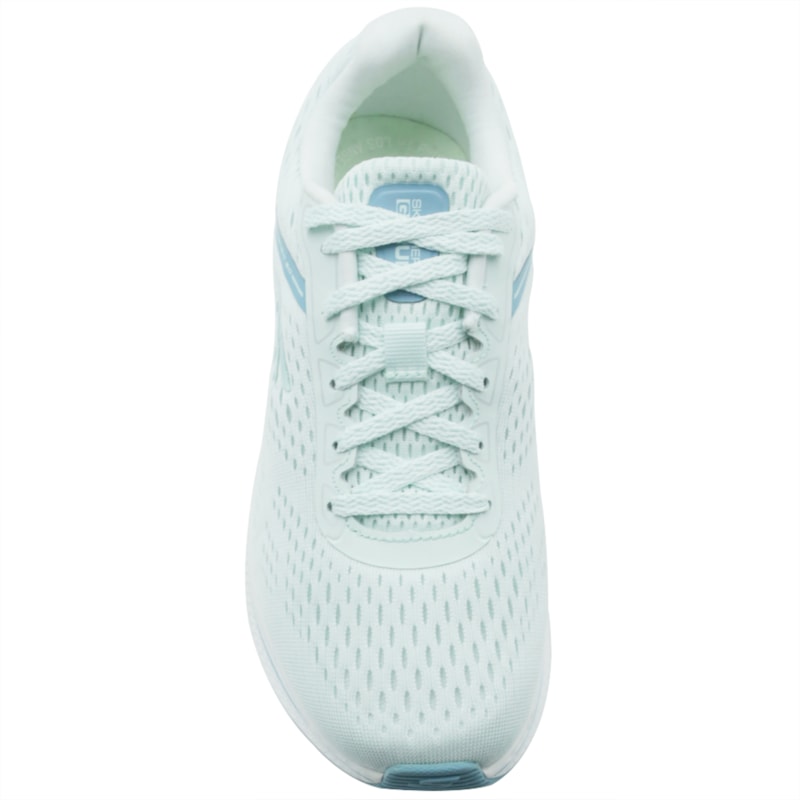 TENIS FEMININO RUNNING SKECHERS  128607BR MENTA.