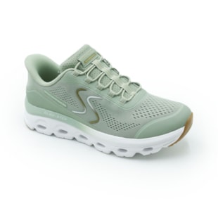 TENIS FEMININO RUNNING SKECHERS  180272 SAGE
