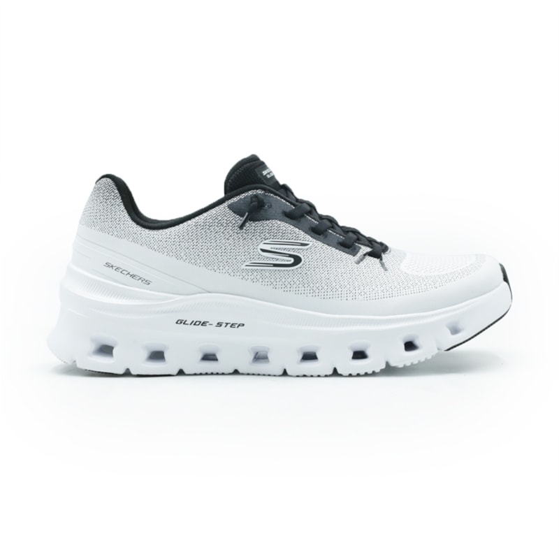 TENIS FEMININO RUNNING SKECHERS GLIDE-STEP  150437 WBK