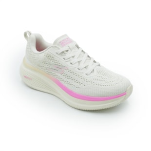 TENIS FEMININO RUNNING SKECHERS GO RUN ELE  129000BR_OFPK OFFWHITE