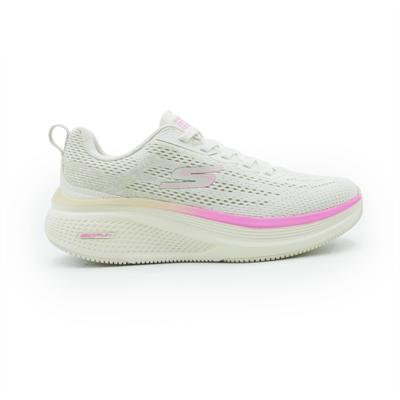 TENIS FEMININO RUNNING SKECHERS GO RUN ELE  129000BR_OFPK OFFWHITE