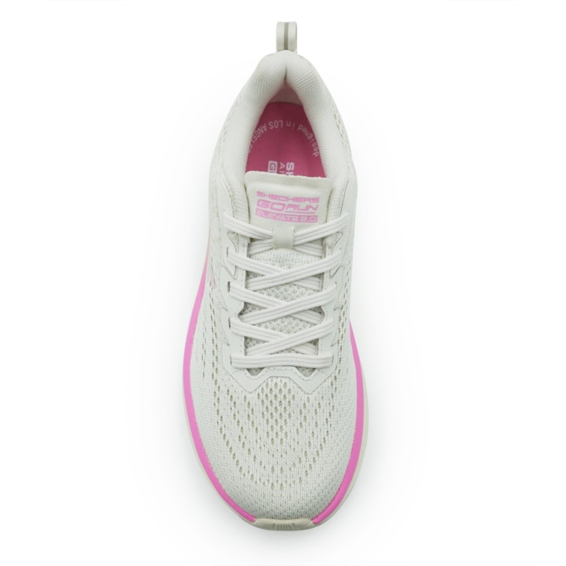 TENIS FEMININO RUNNING SKECHERS GO RUN ELE  129000BR_OFPK OFFWHITE