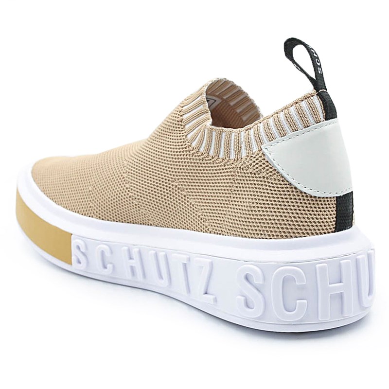 Tênis Feminino Schutz Nude/White - - Shoes