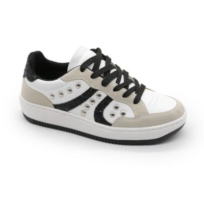 Tenis Ferrette Feminino Branco/Cinza - 282749