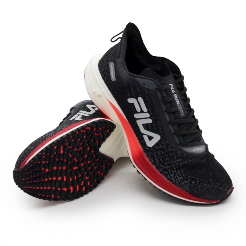 Fila Kr6 Fila Preto Infantil Tenis Fila Kr6 Masculino Preto/Coral