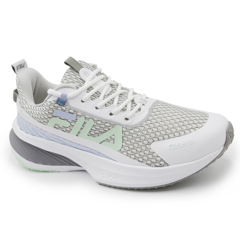 Tenis Fila Progress Feminino Branco/Verde 263022 Anita Shoes