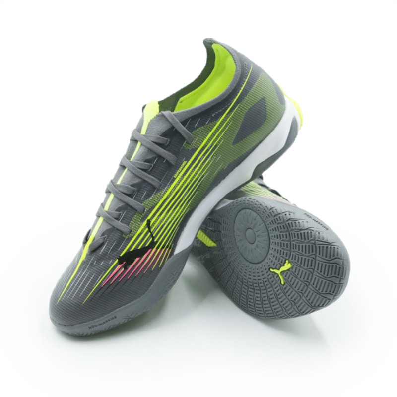 TENIS FUTEBOL INDOOR PUMA 10834603 CINZA
