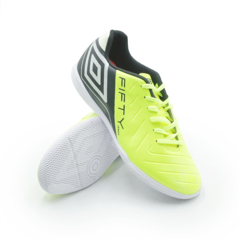 TENIS FUTEBOL INDOOR UMBRO FIFTY VI L U01FB00334 618LIMESILVER