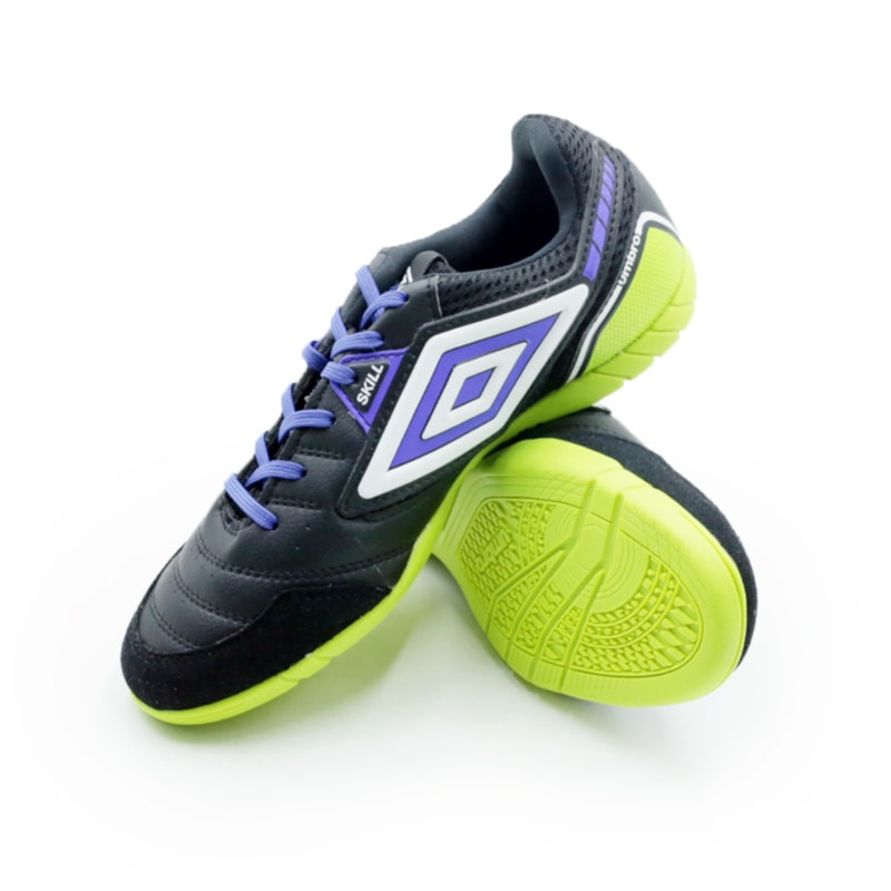 TENIS FUTEBOL INDOOR UMBRO  U03FB00309163 BLACKLIME