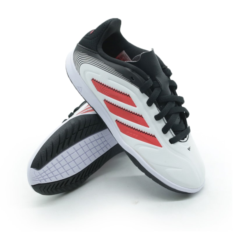 TENIS FUTEBOL SOCIETY ADIDAS JP5855 BRANCO/VERMELHO