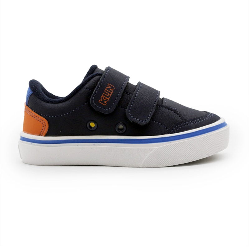 Tenis Klin Infantil Marinho/Laranja - 281916