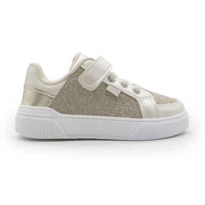 Tenis Klin Sky Infantil Offwhite/Dourado - 280623