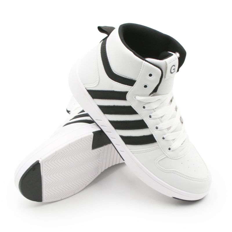 Tenis Logus Masculino Branco/Preto 263205 Anita Shoes
