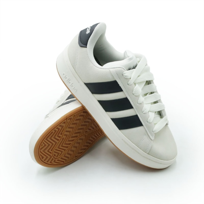 TENIS MASCULINO CASUAL ADIDAS COURT ALPH  IH1351 BRANCO