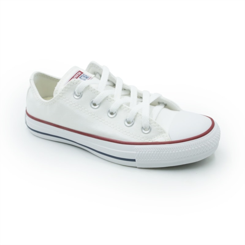 TENIS MASCULINO CASUAL ALL STAR CHUCK TAYL CT00010001 BRANCO/BRANCO/MARINHO