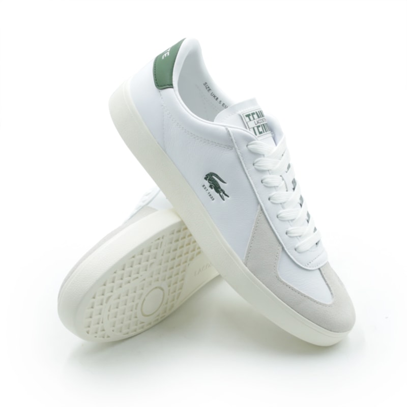 TENIS MASCULINO CASUAL LACOSTE  49SMA0063 BRANCO