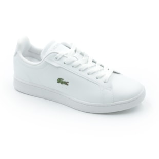 TENIS MASCULINO CASUAL LACOSTE CARNABY PRO 49SMA0110BR 21G WHTWHT