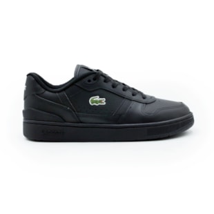 TENIS MASCULINO CASUAL LACOSTE T-CLIP 48SMA0031BR 02HBLKBLK