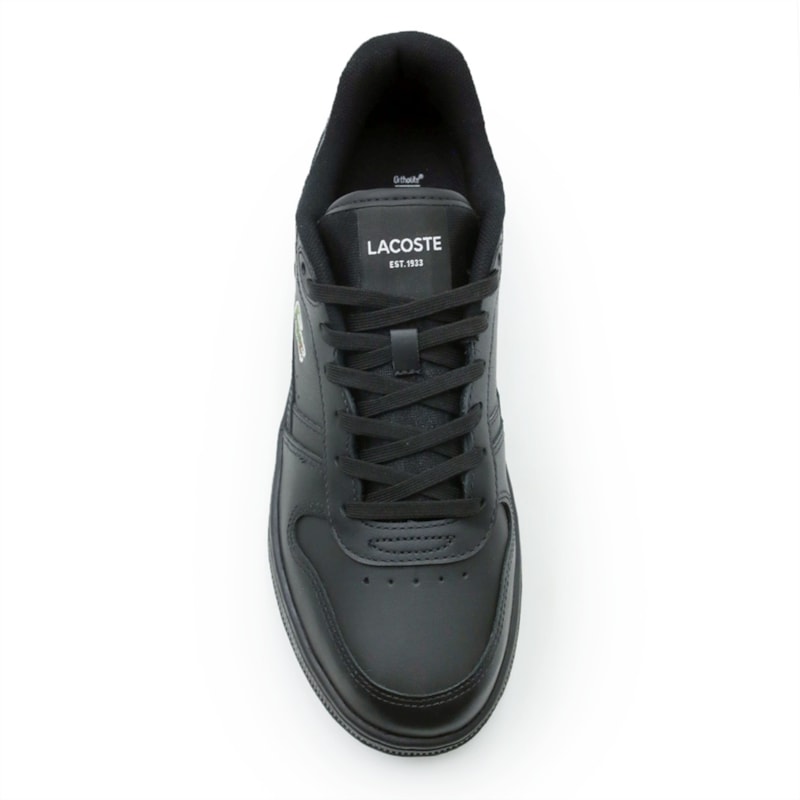 TENIS MASCULINO CASUAL LACOSTE T-CLIP 48SMA0031BR 02HBLKBLK