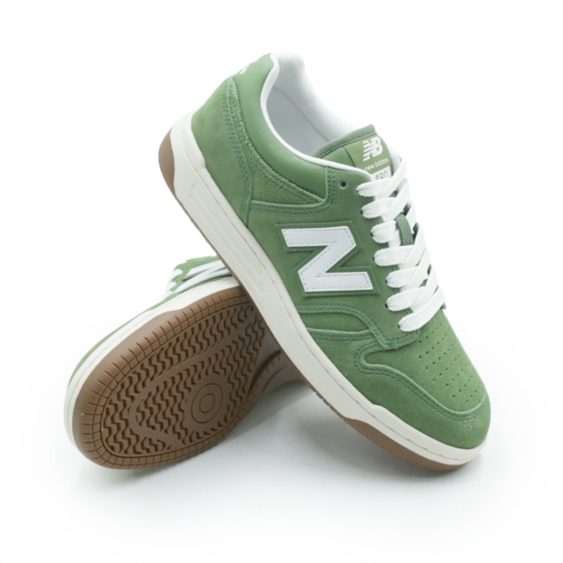 TENIS MASCULINO CASUAL NEW BALANCE 480 LOW BB480 HEDDARKALPINEGREEN