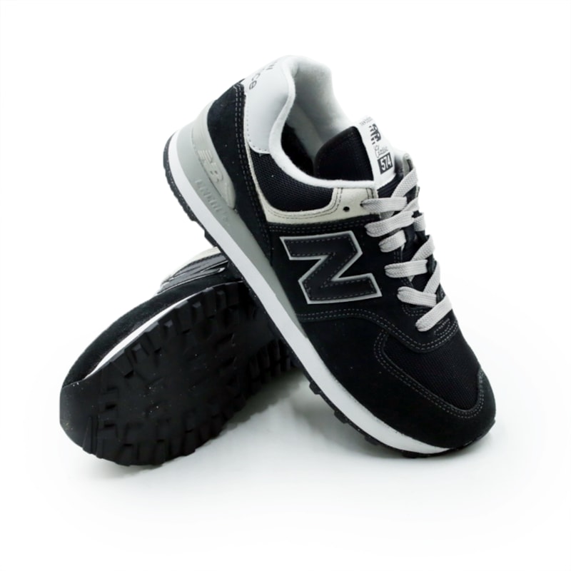 TENIS MASCULINO CASUAL NEW BALANCE  ML574GAB PRETO.