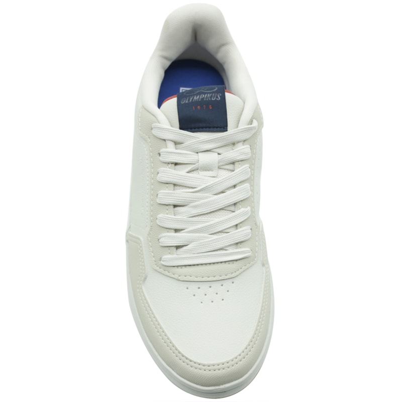 TENIS MASCULINO CASUAL OLYMPIKUS 263 M MARFIM