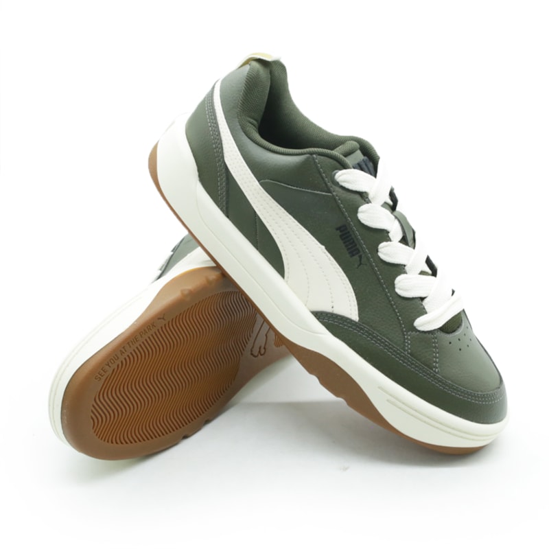 TENIS MASCULINO CASUAL PUMA PARK LIFESTYLE 39904004 DARKOLIVE