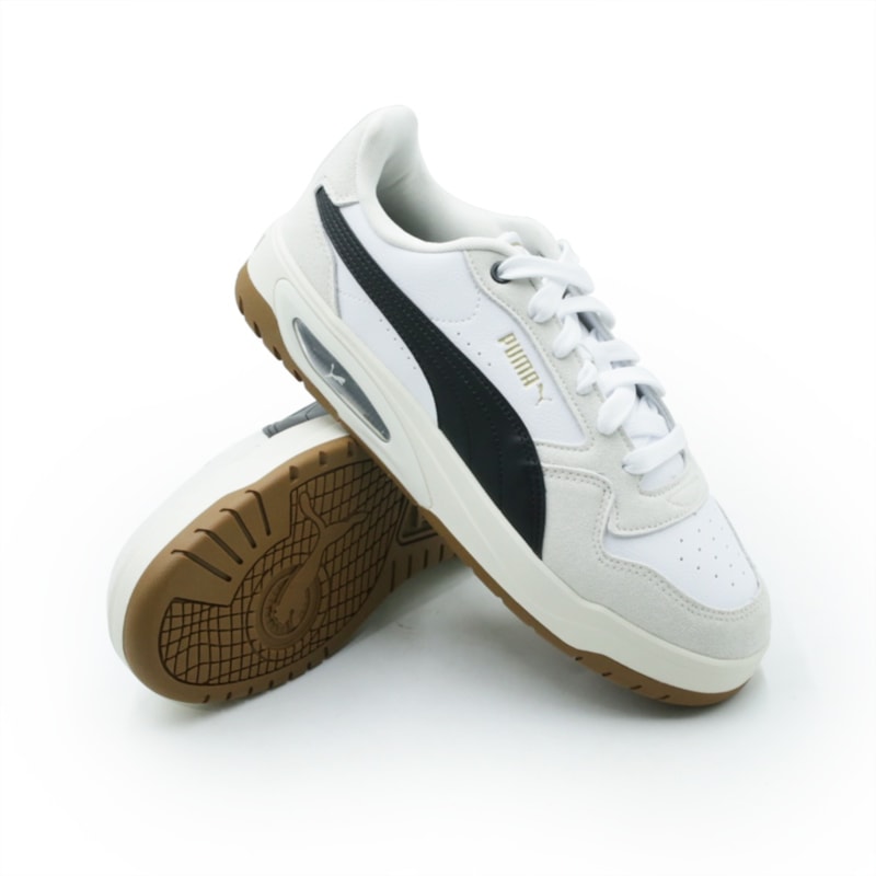 TENIS MASCULINO CASUAL PUMA SUFFLE TEC  40734801 WHITEBLACK
