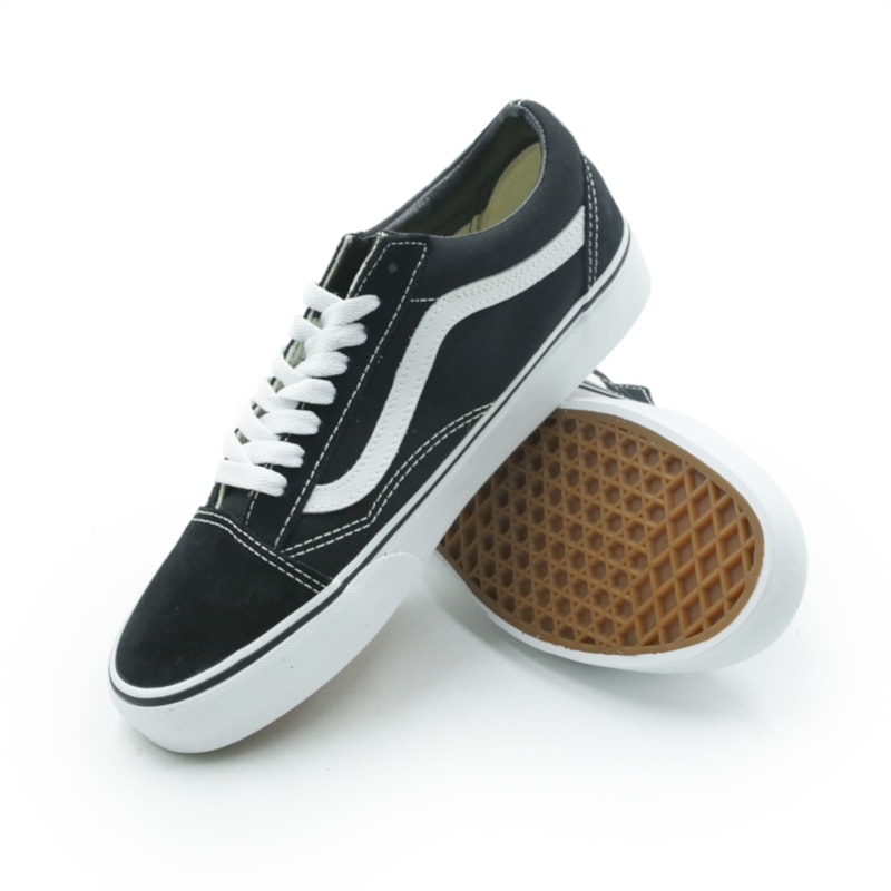 TENIS MASCULINO CASUAL VANS UA OLD SKO  V1002001070011 0011BLACKWHITE