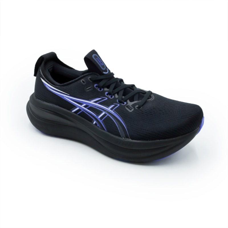 TENIS MASCULINO RUNNING ASICS GEL-NIMBUS  1011C127P-004 004BLACKBLUE
