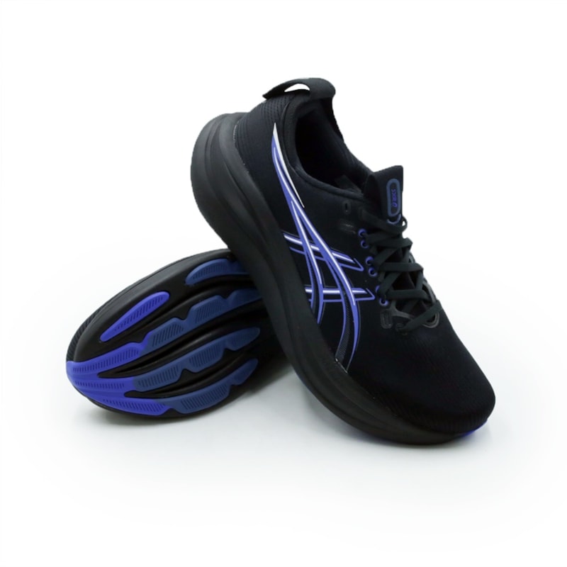 TENIS MASCULINO RUNNING ASICS GEL-NIMBUS  1011C127P-004 004BLACKBLUE