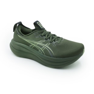 TENIS MASCULINO RUNNING ASICS GEL-NIMBUS  1011C127P-200 200KHAKIGREEN