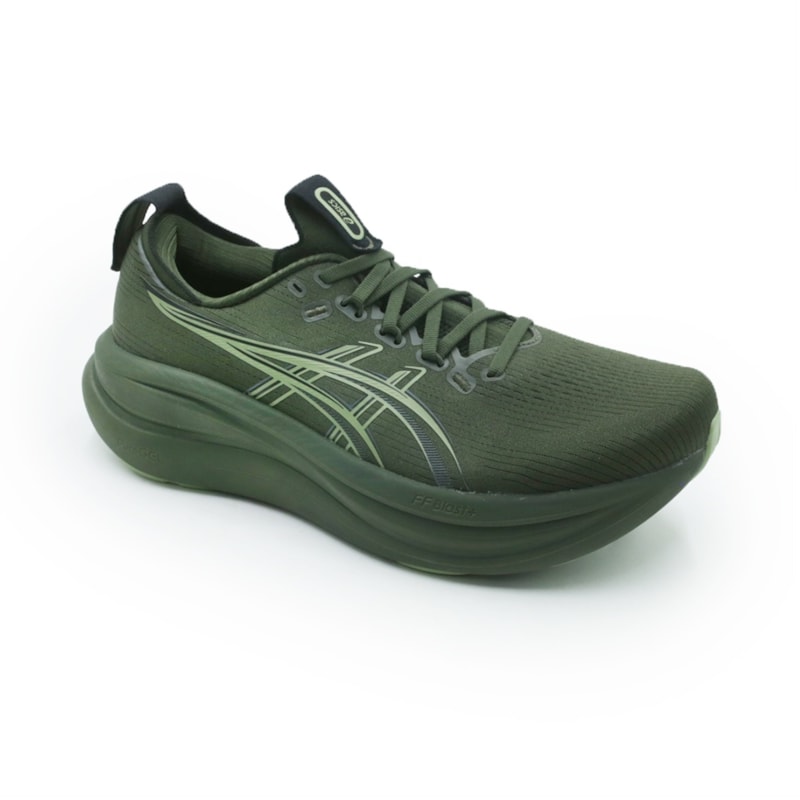 TENIS MASCULINO RUNNING ASICS GEL-NIMBUS  1011C127P-200 200KHAKIGREEN