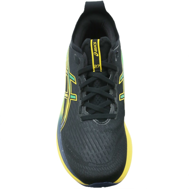 TENIS MASCULINO RUNNING ASICS NIMBUS 27 1011C182 001BLACK